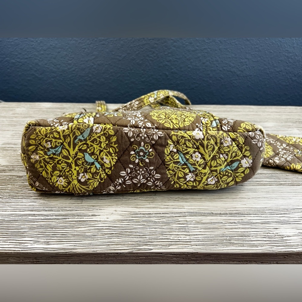 Vera Bradley Quilted Tote in Brown and Yellow Floral with Coin Purse - Picture 7 of 12
